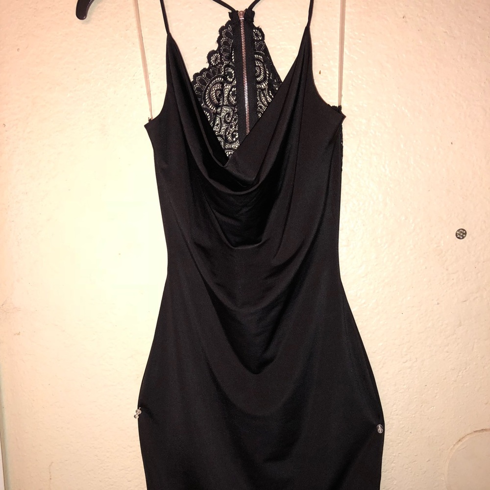Mini black dress